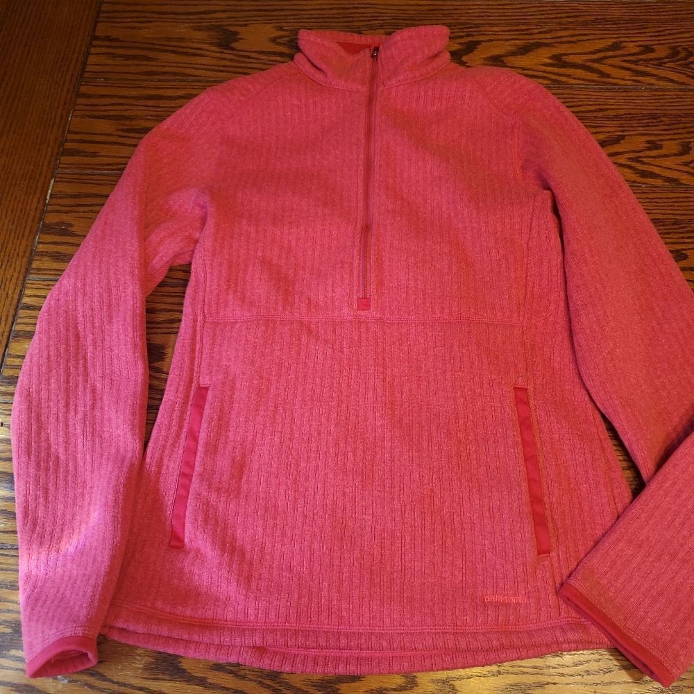Patagonia better sweater pink pullover sz Medium